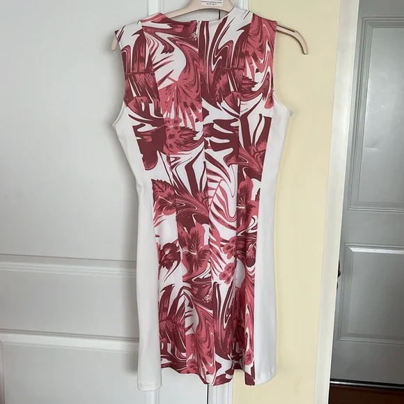 J.Lindeberg white pink floral dress brand new with tags size large - Picture 5 of 5